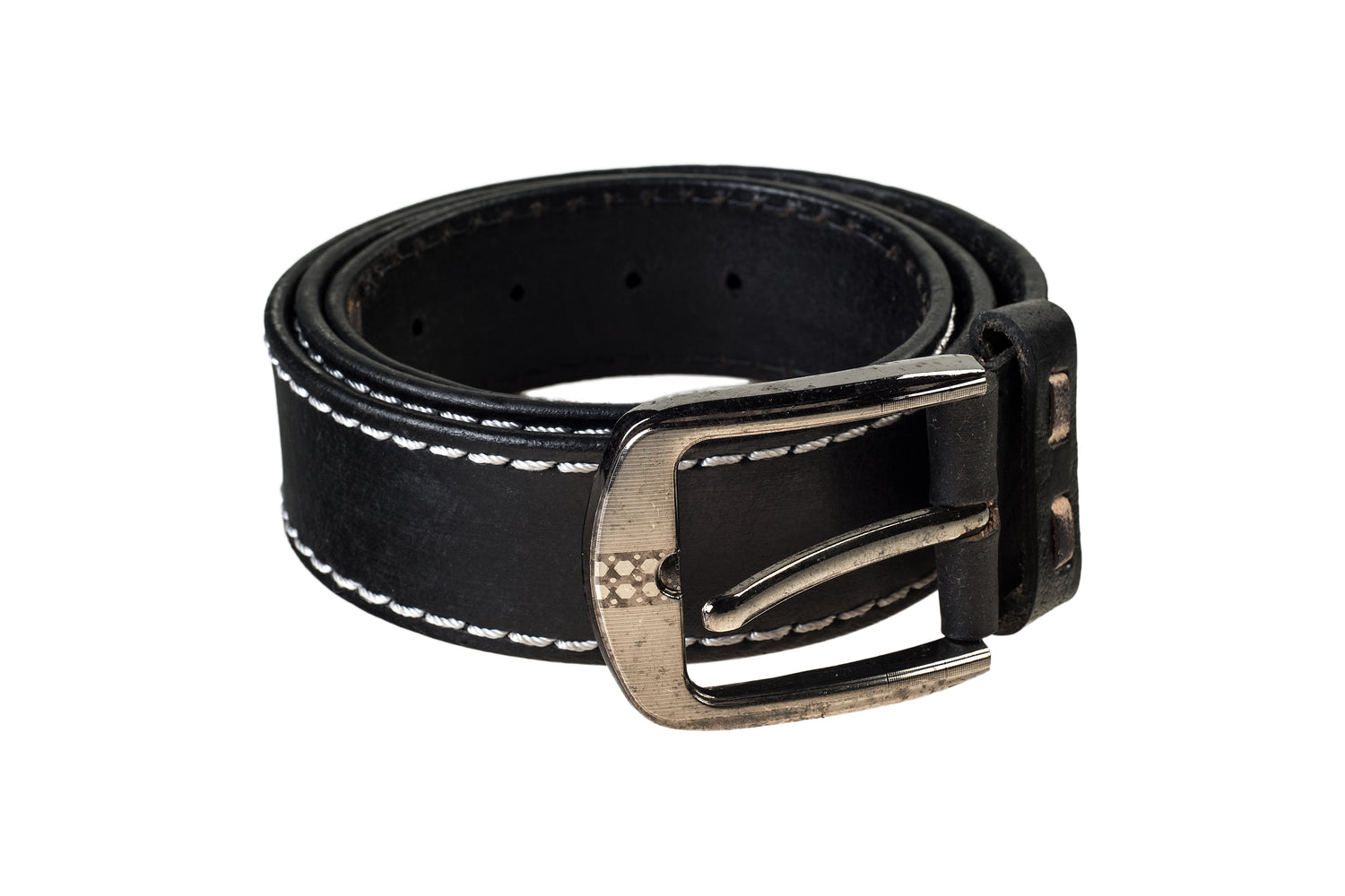 Titas Gents Black Genuine Leather Belt