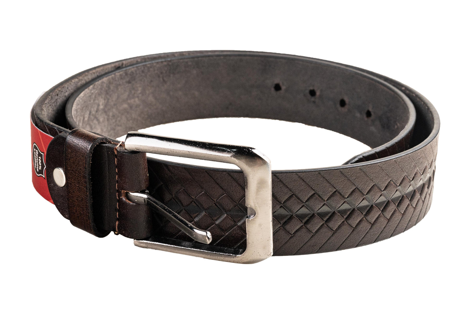 Titas Gents D. Brown Genuine Leather Belt