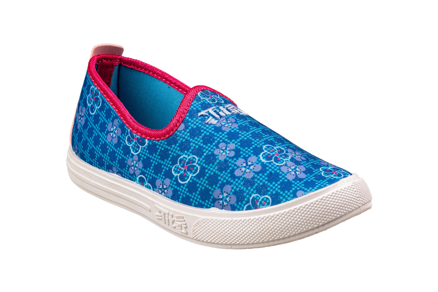 Titas Children Blue Flower Canvas Shoes