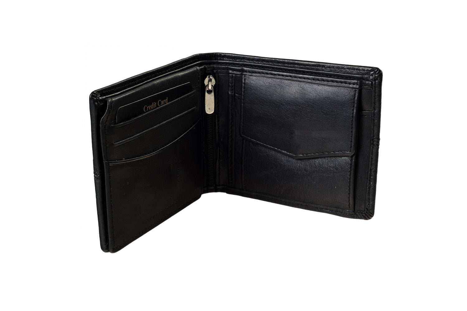Titas Gents Black Genuine Leather Wallet