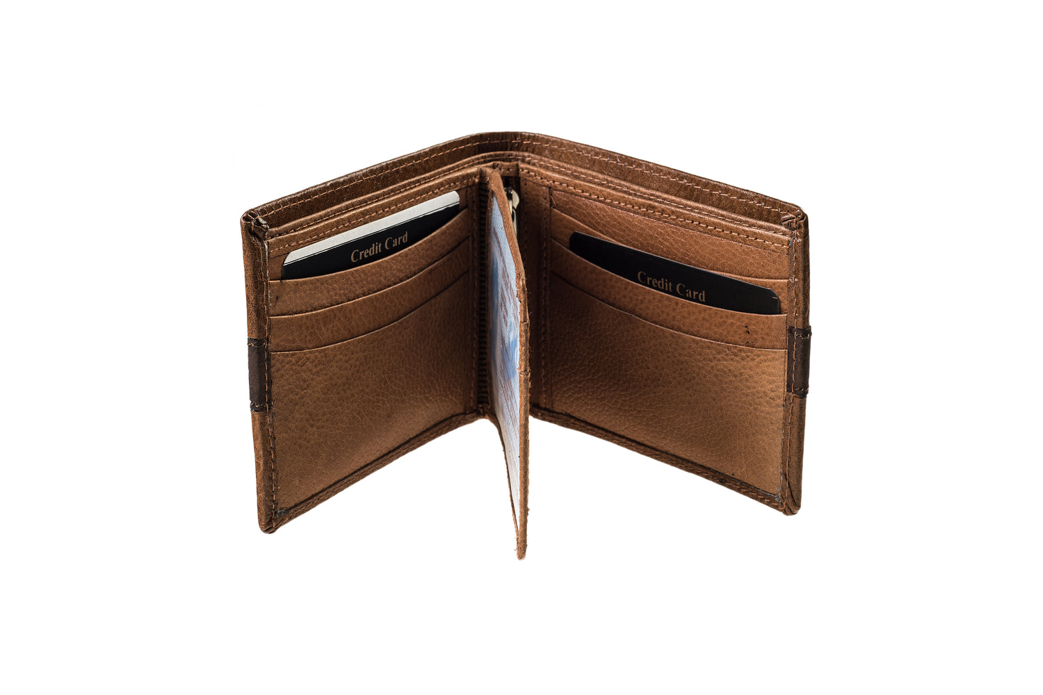Titas Gents Tan Genuine Leather Wallet