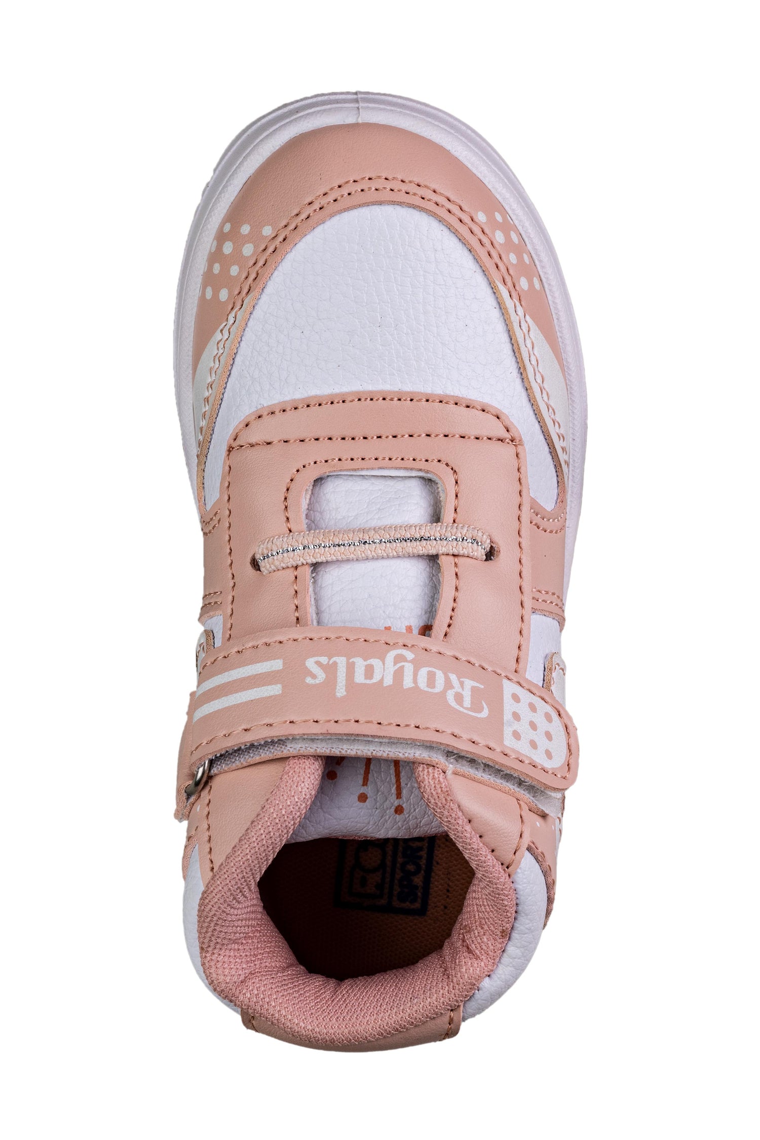 Rouba Peach/White Children Sports Shoe