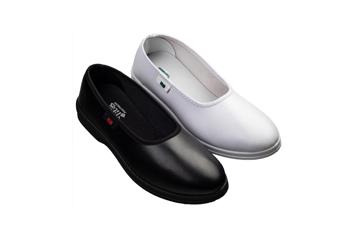 Titas Girls Black & White School Shoe Combo