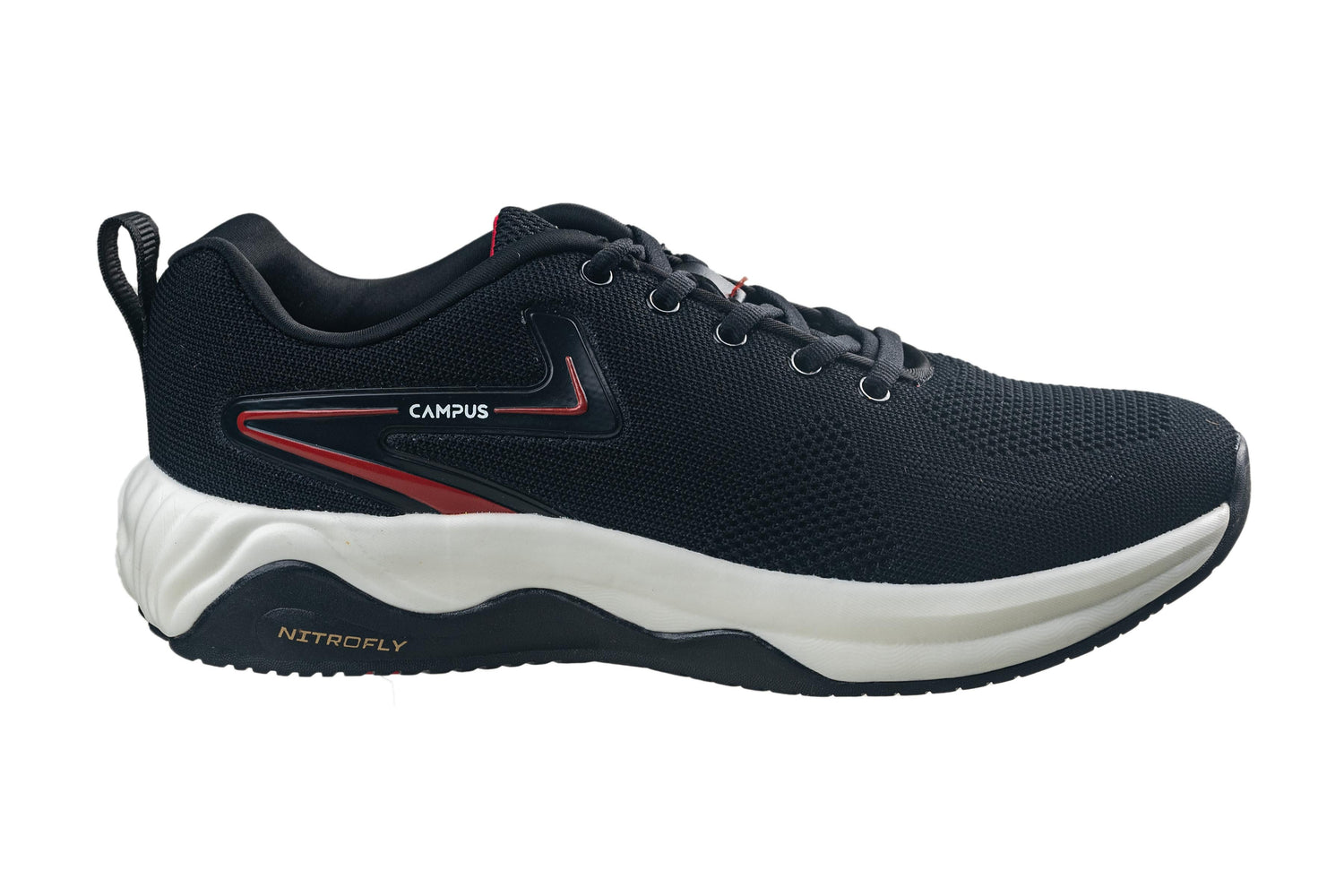 Campus Black / Red Gents Sports Shoe
