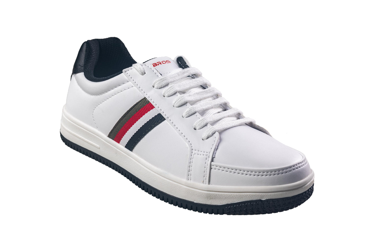 Abros Gents White / Black Sports Shoe