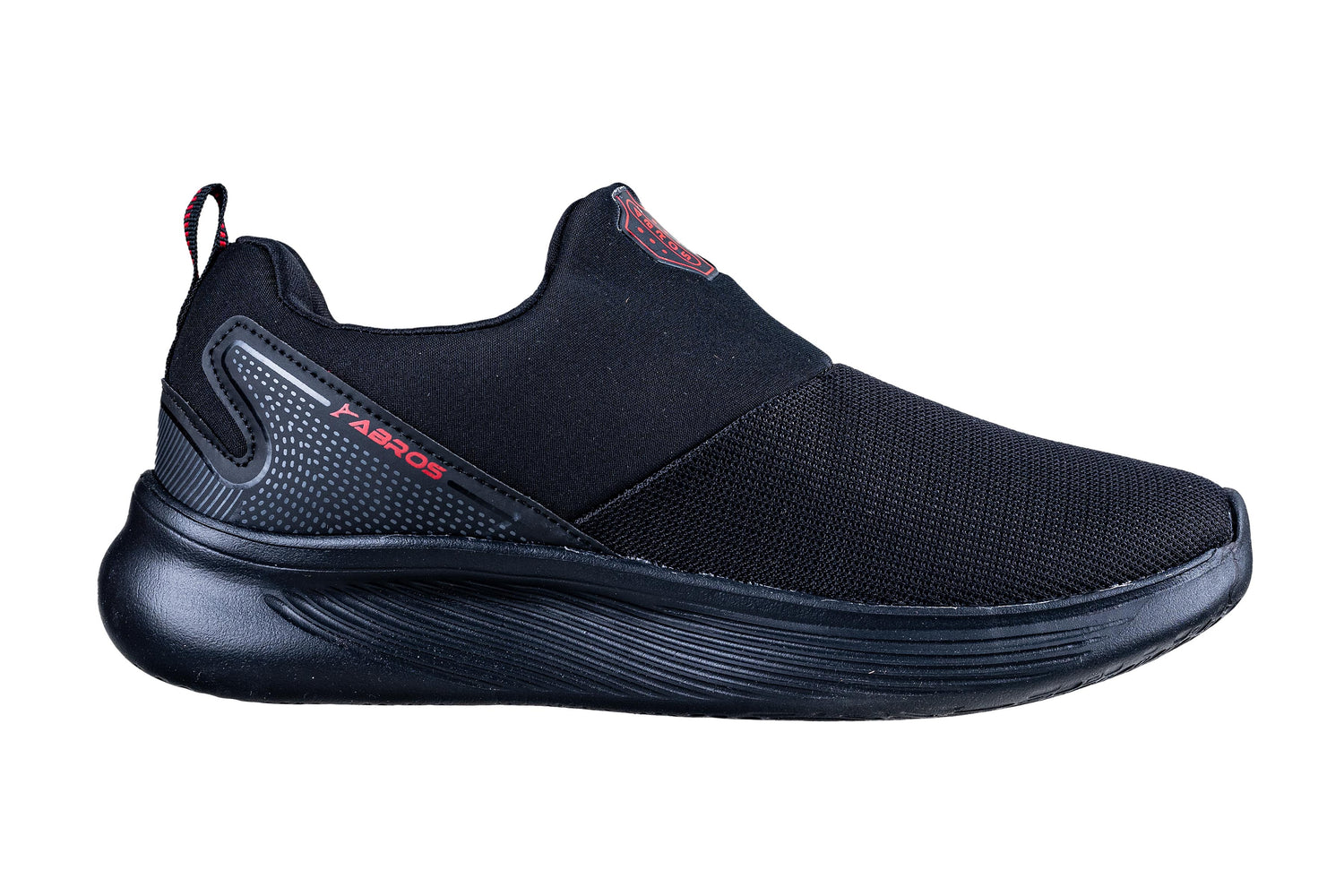 Abros Gents Black / Red Sports Shoe