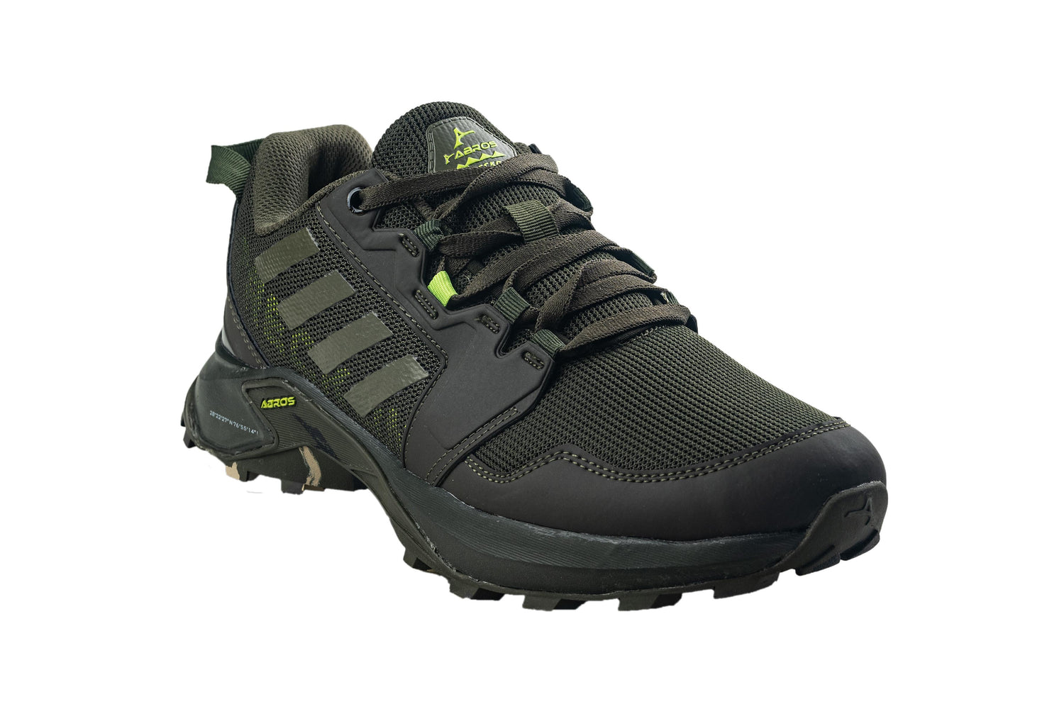 Abros Gents Olive / N. Green Sports Shoe