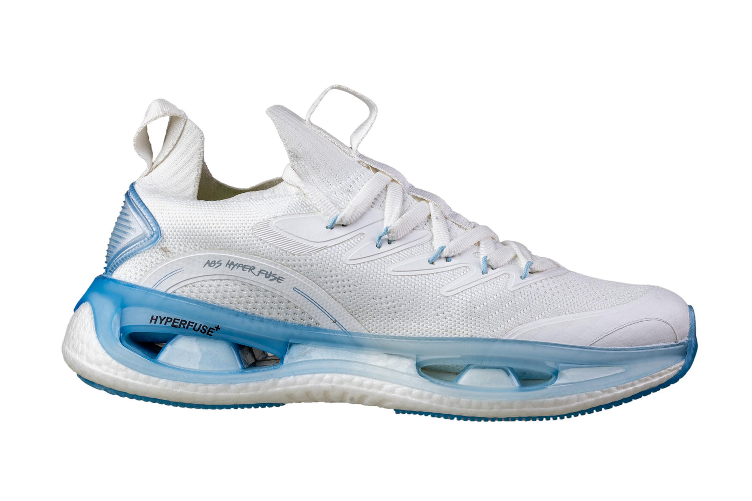 Abros Gents White / Ice Blue Sports Shoe