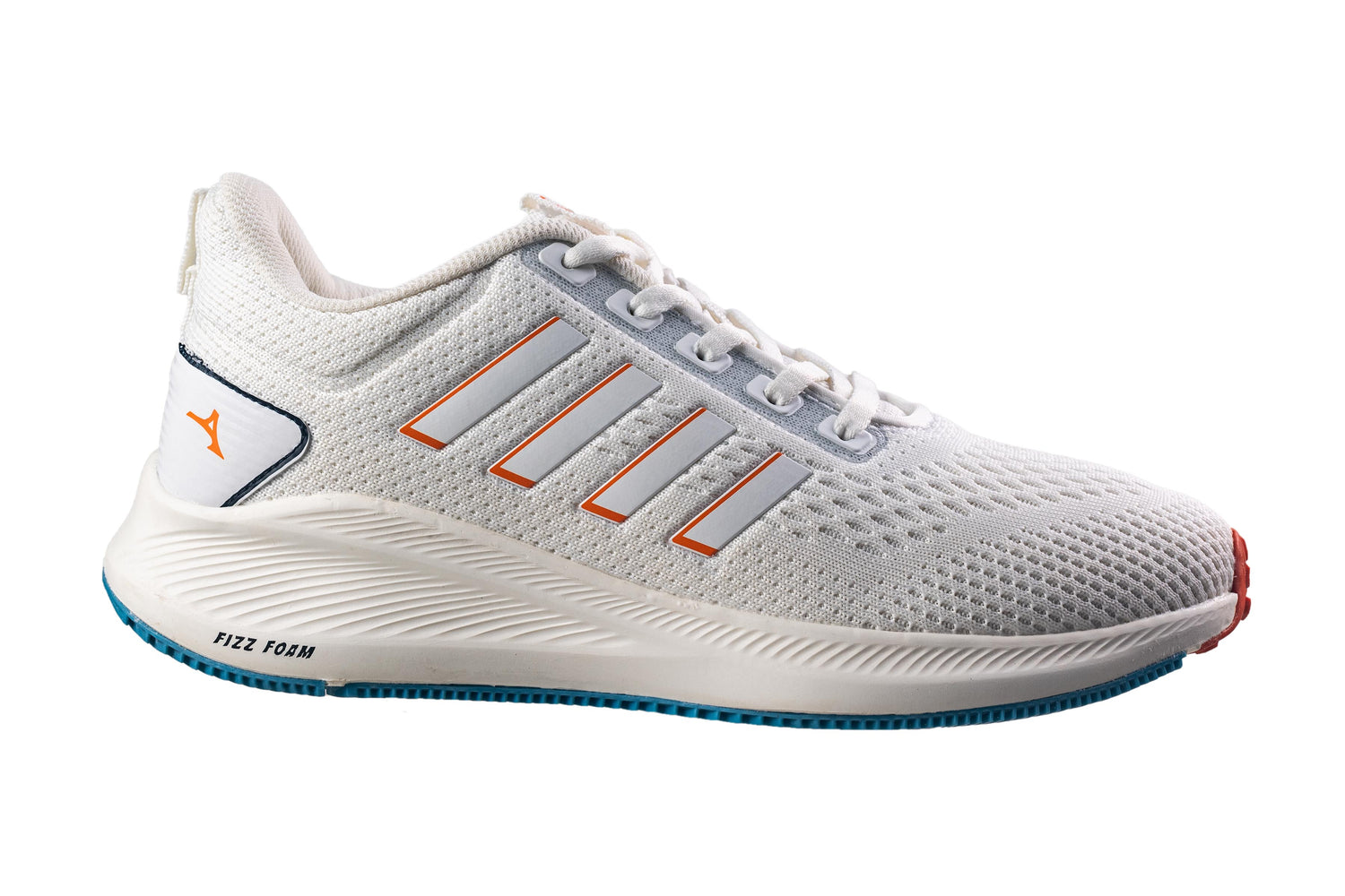 Abros Gents White / Orange Sports Shoe