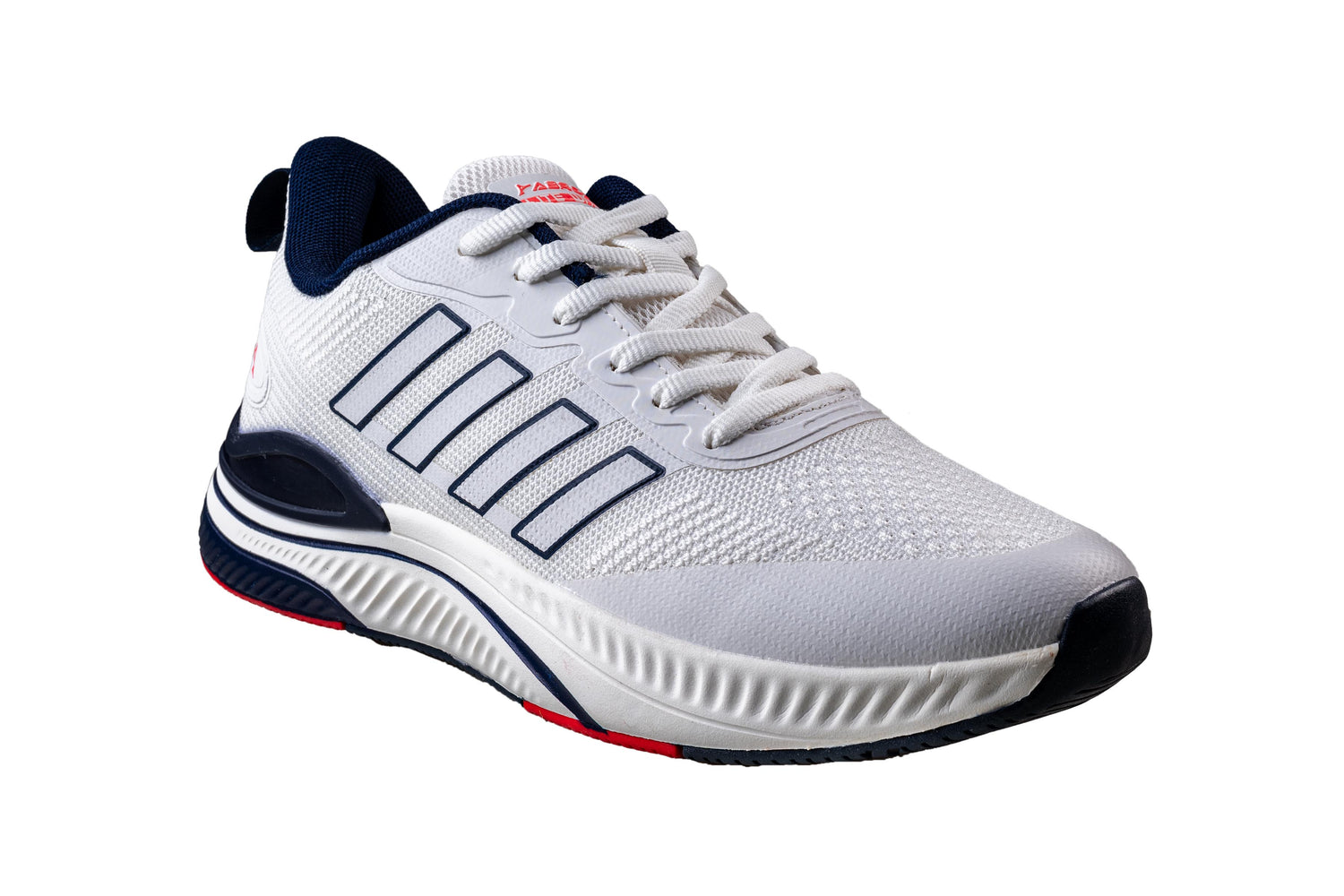 Abros Gents White / Navy Sports Shoe
