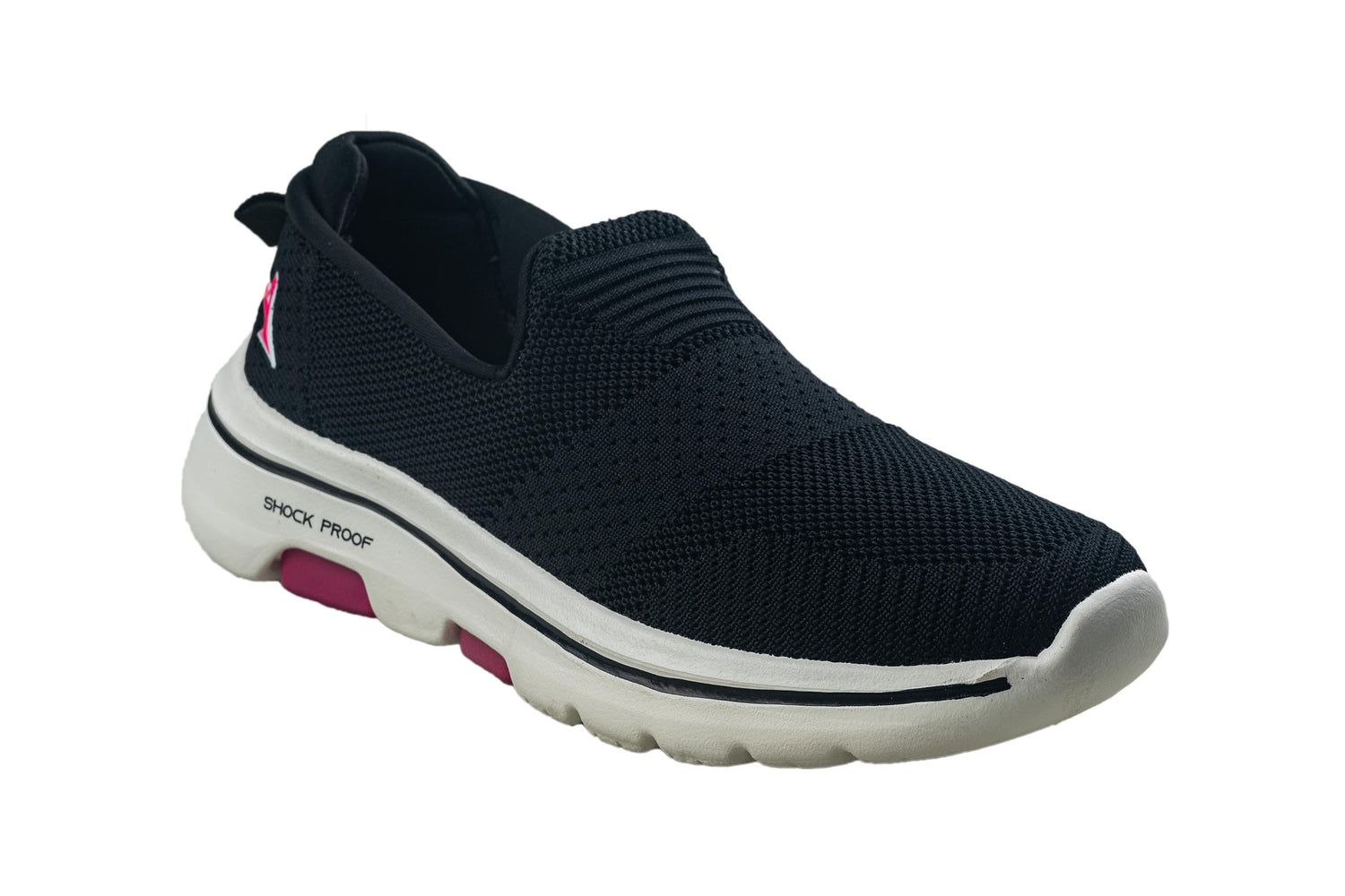 Abros Ladies Black / Pink Sports Shoe