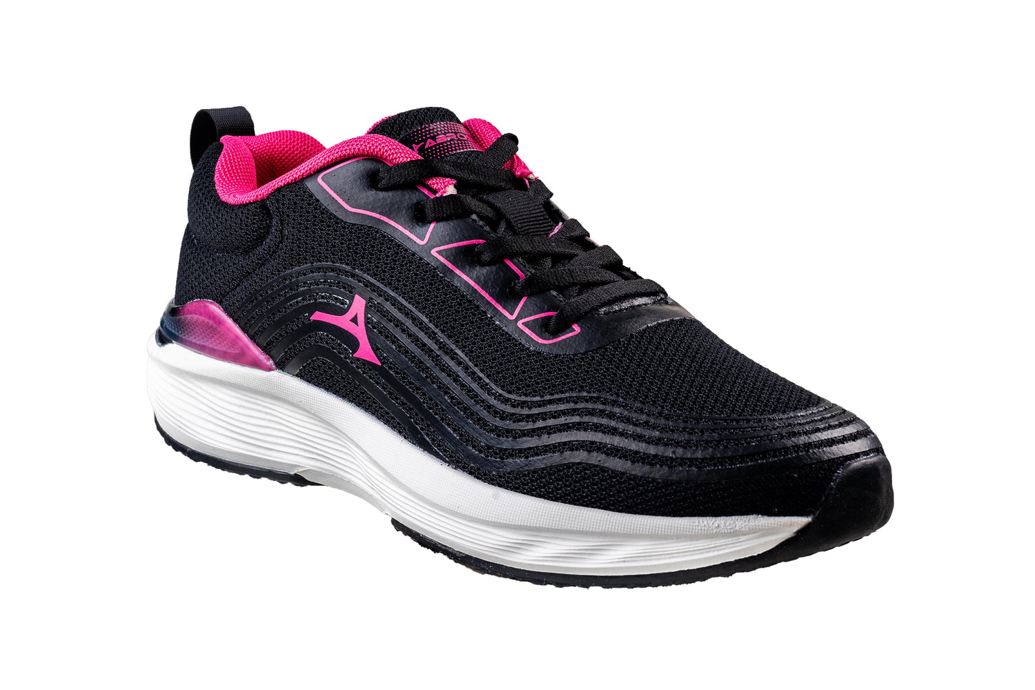 Abros Ladies Black / Fuchsia Sports Shoe