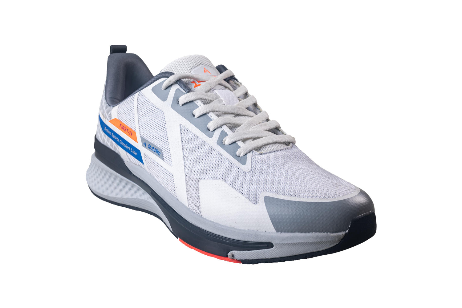 Action Gents White Sports Shoe