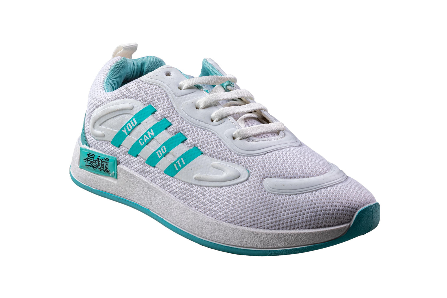 Camps Ladies White / Green Sports Shoe