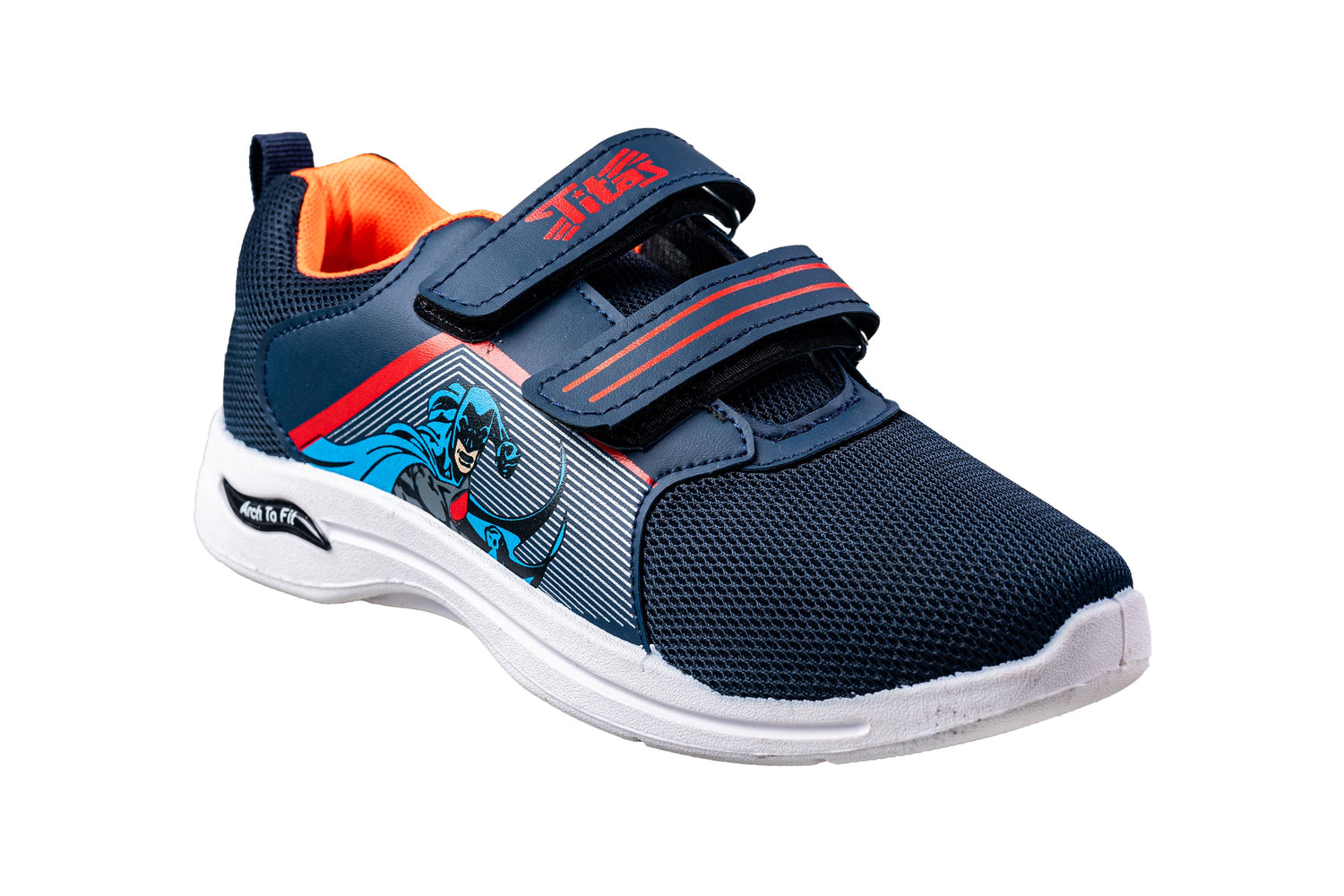 Titas Boys Navy / Red Sports Shoe