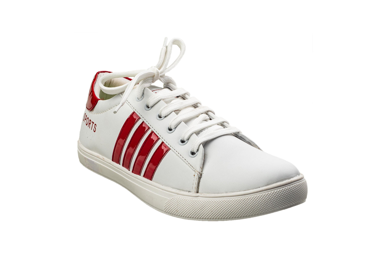 Urbanity Gents White / Red Canvas Shoe