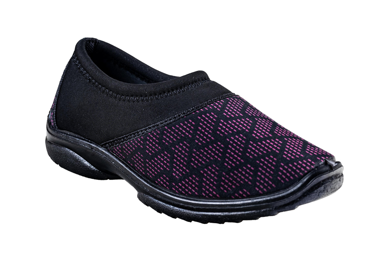Titas Ladies Pink / Black Canvas Shoe