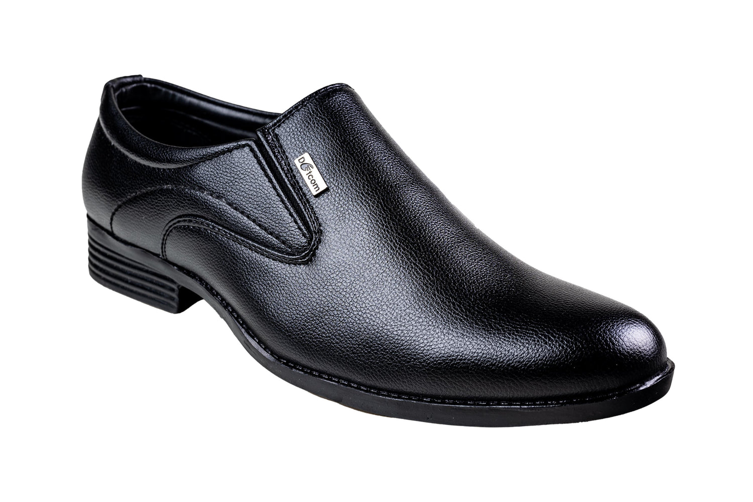 Action Gents Black Slip-On Shoe