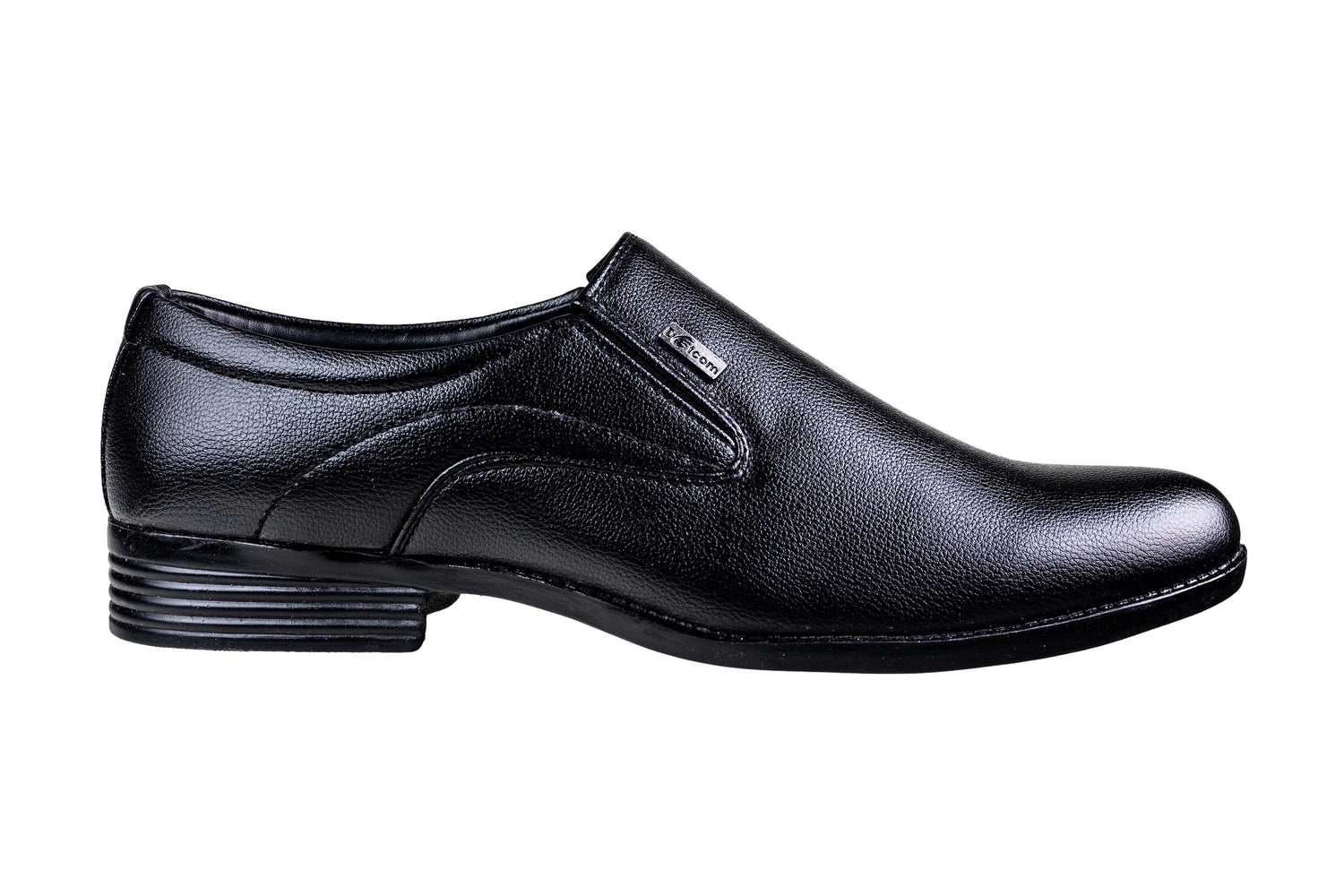 Action Gents Black Slip-On Shoe