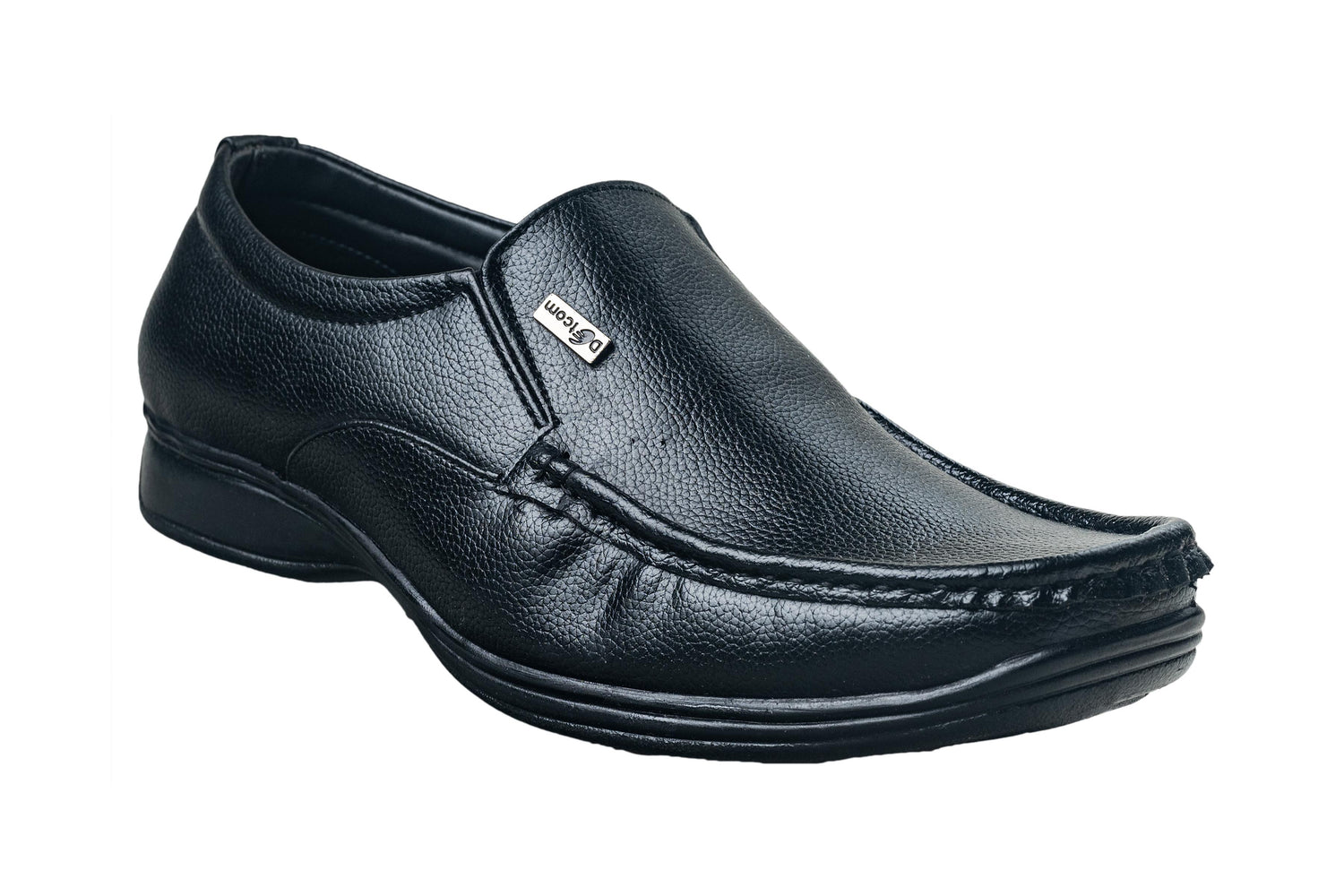 Action Gents Black Slip-On Shoe