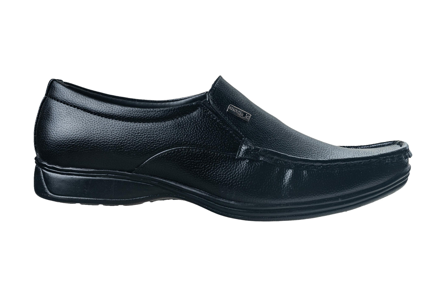 Action Gents Black Slip-On Shoe