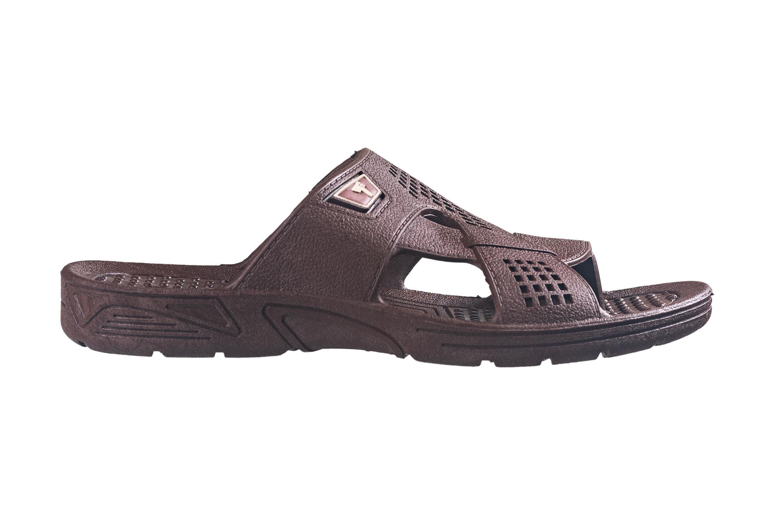 Titas Gents Brown Chappal PVC