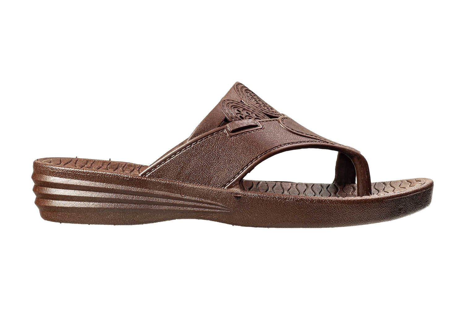 Titas Ladies Brown PVC Chappal