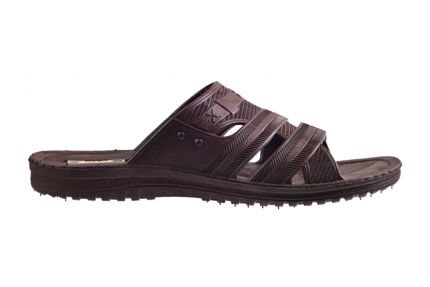 Titas Gents Brown Chappal PVC