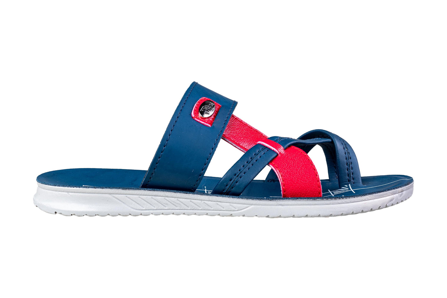 Titas Boys Blue / Red  Chappal PU