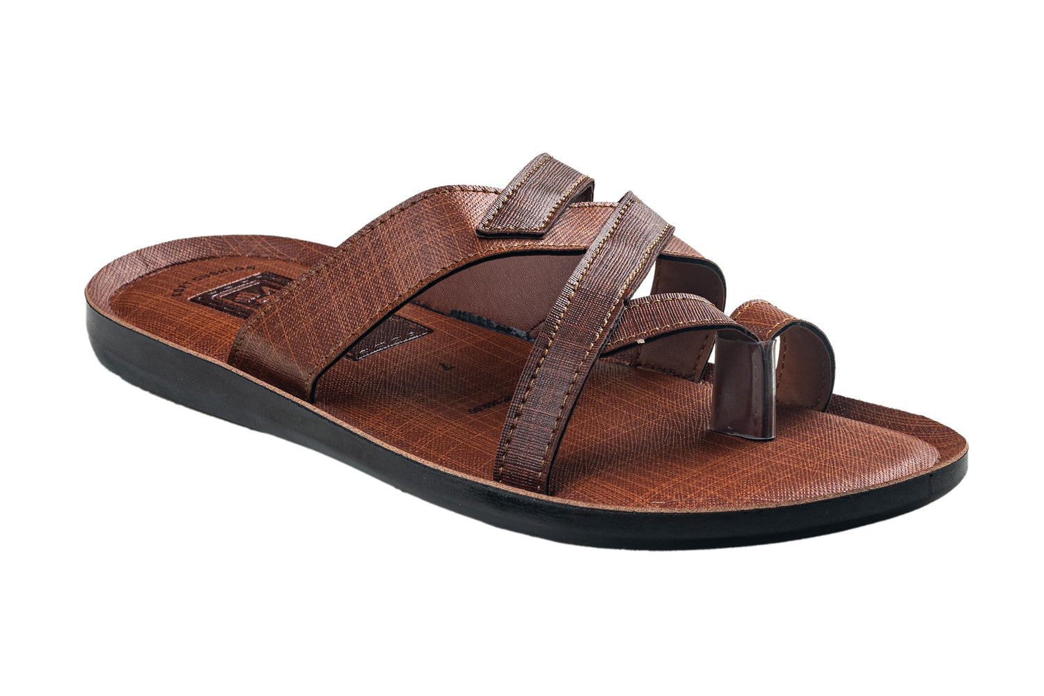 Titas Gents Tan / Brown Chappal PU