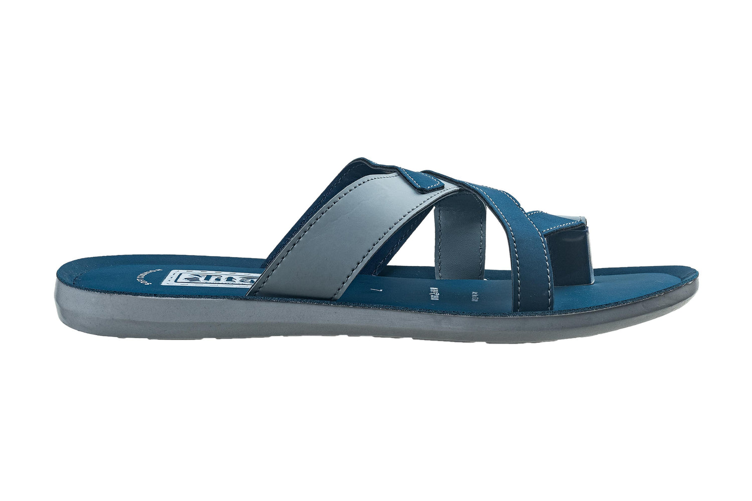 Titas Gents Blue / Grey Chappal PU