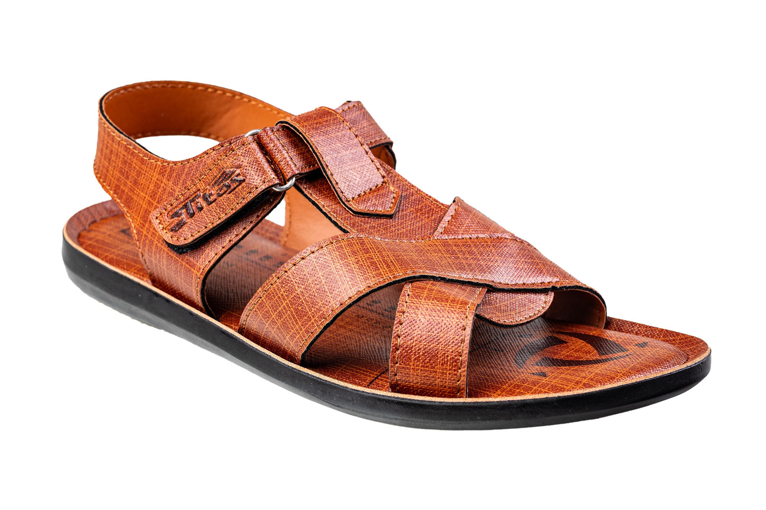 Titas Gents Tan Sandal PU