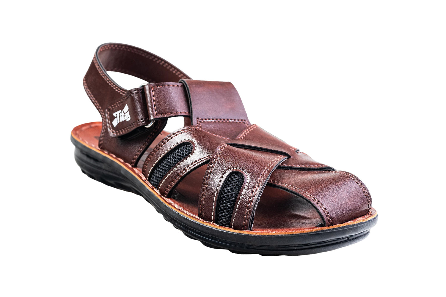 Titas Gents Brown Sandal PU