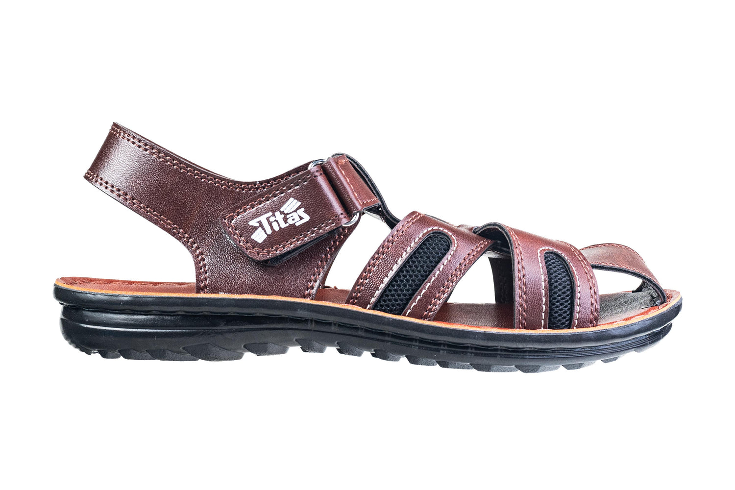 Titas Gents Brown Sandal PU