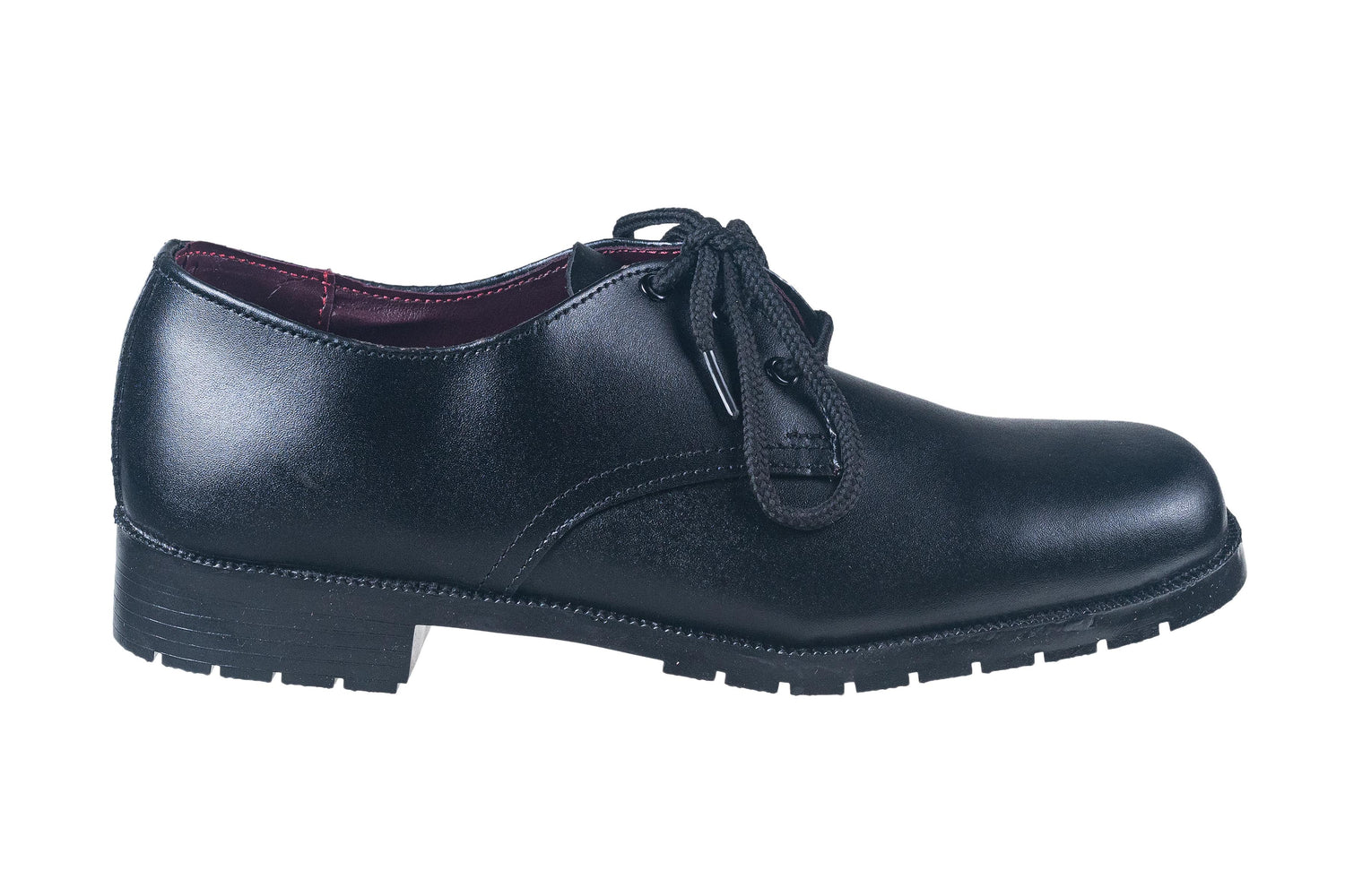 Titas Black Leather School Shoe for Boys