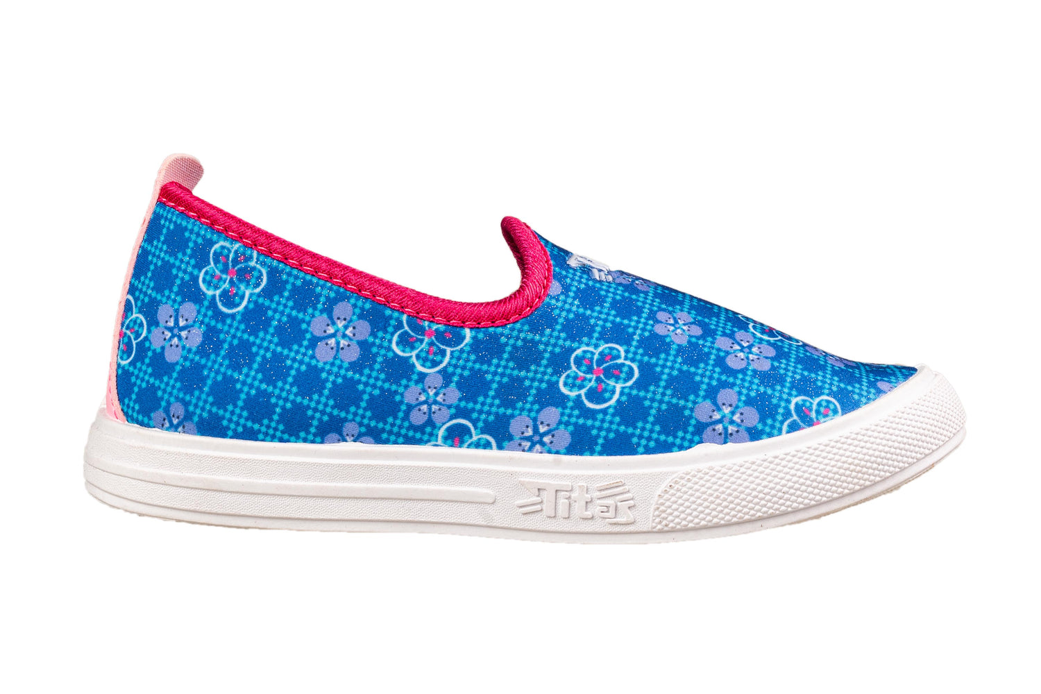 Titas Children Blue Flower Canvas Shoes