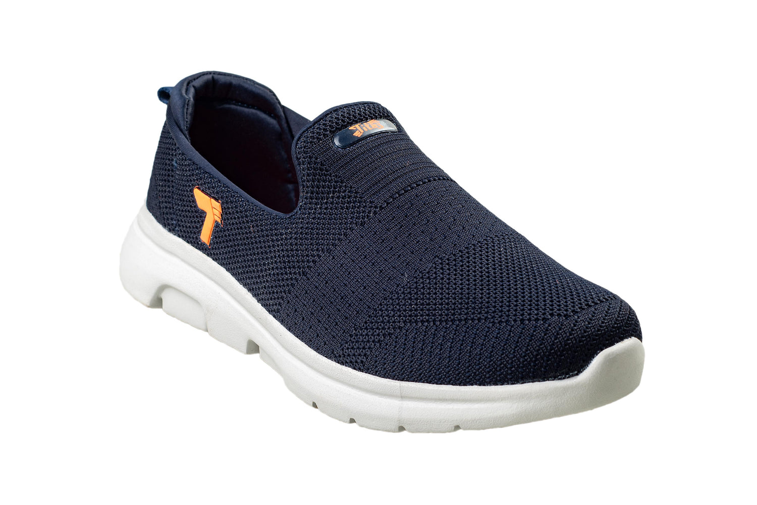 Titas Navy Blue / Orange Gents Canvas Shoe