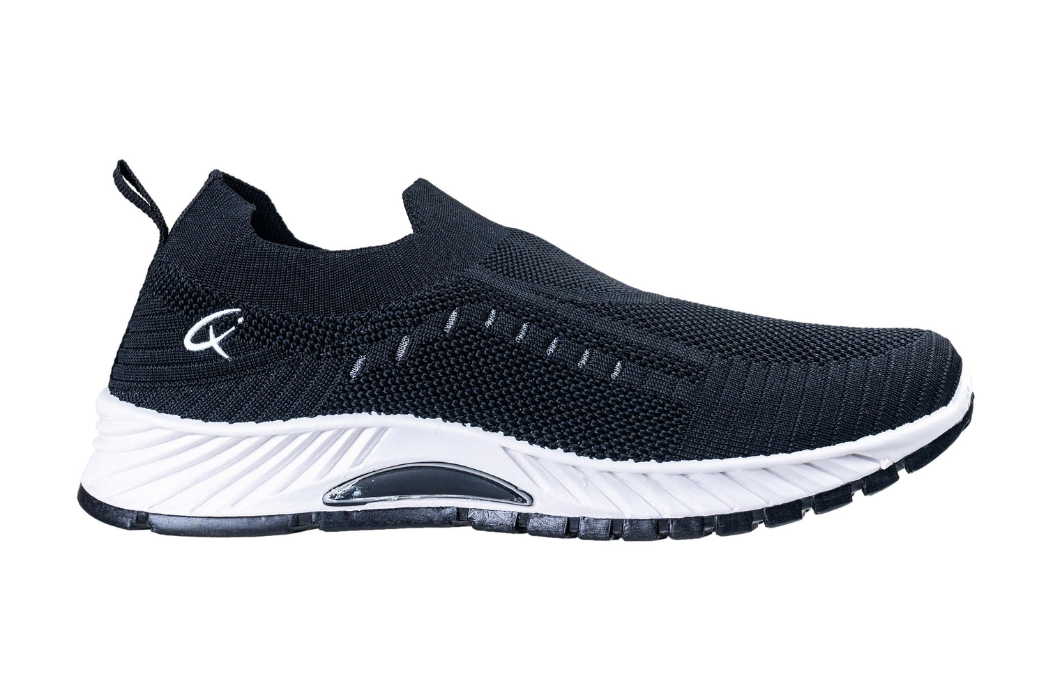 Comfort Walk Gents Black Sports Shoe