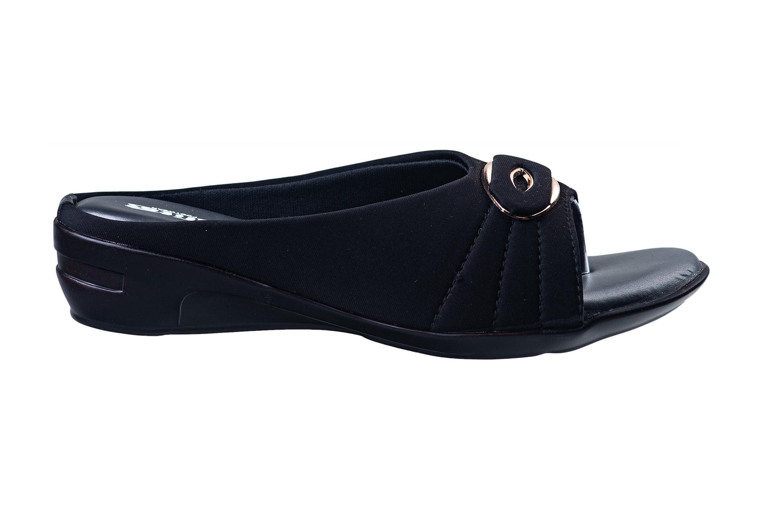 Titas Ladies Black Chappal