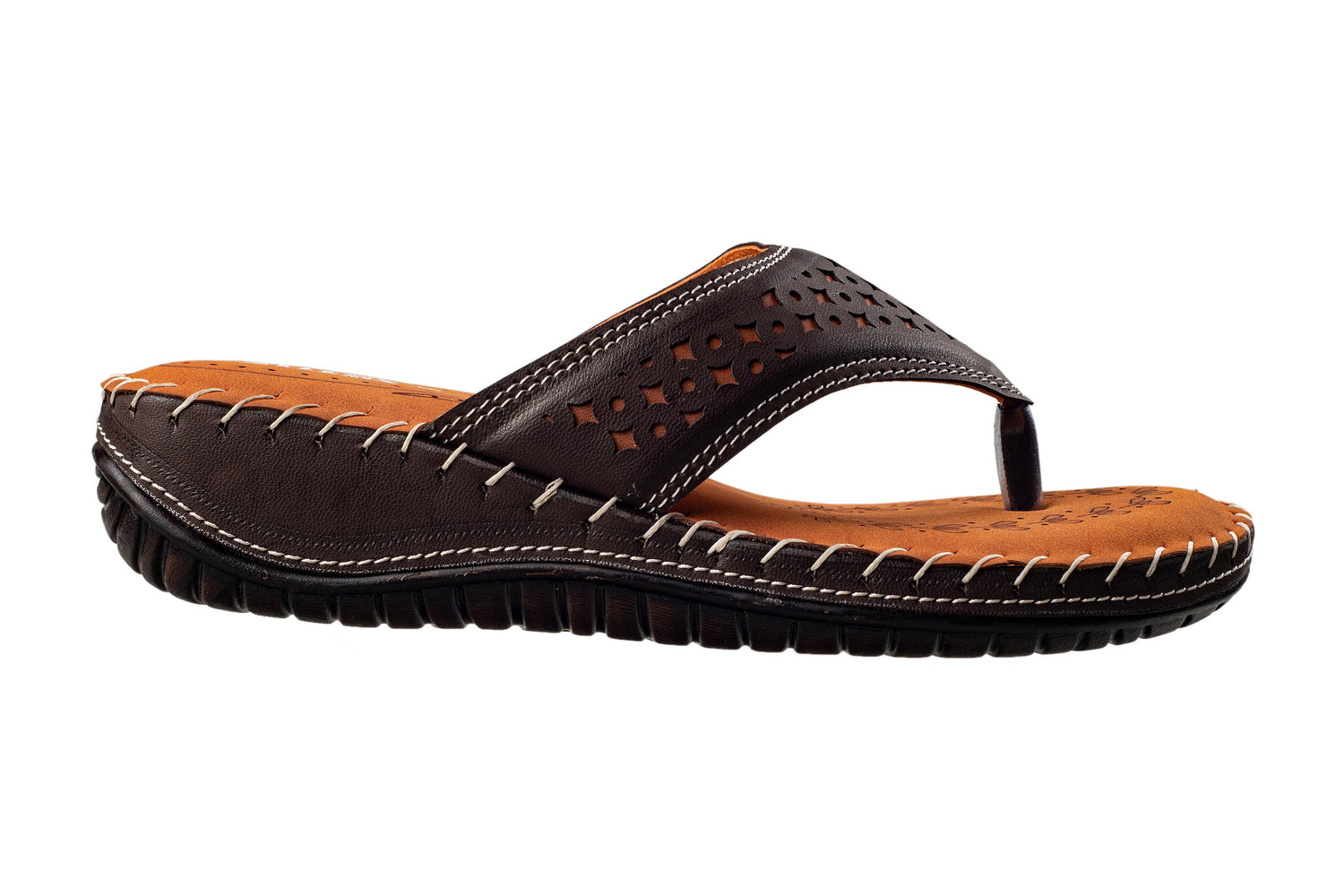 Titas Ladies Brown Chappal