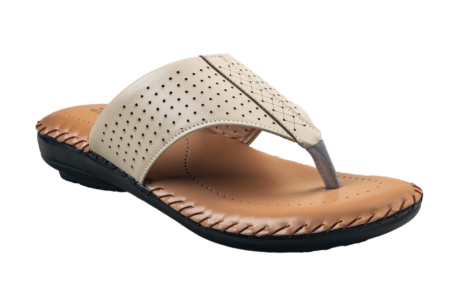 Titas Ladies Cream Chappal