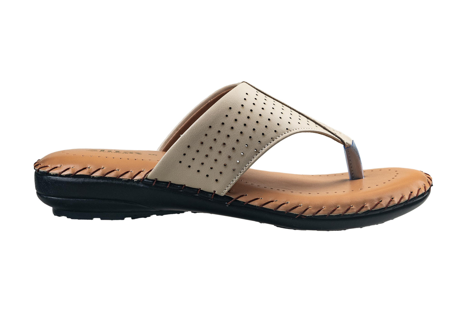 Titas Ladies Cream Chappal