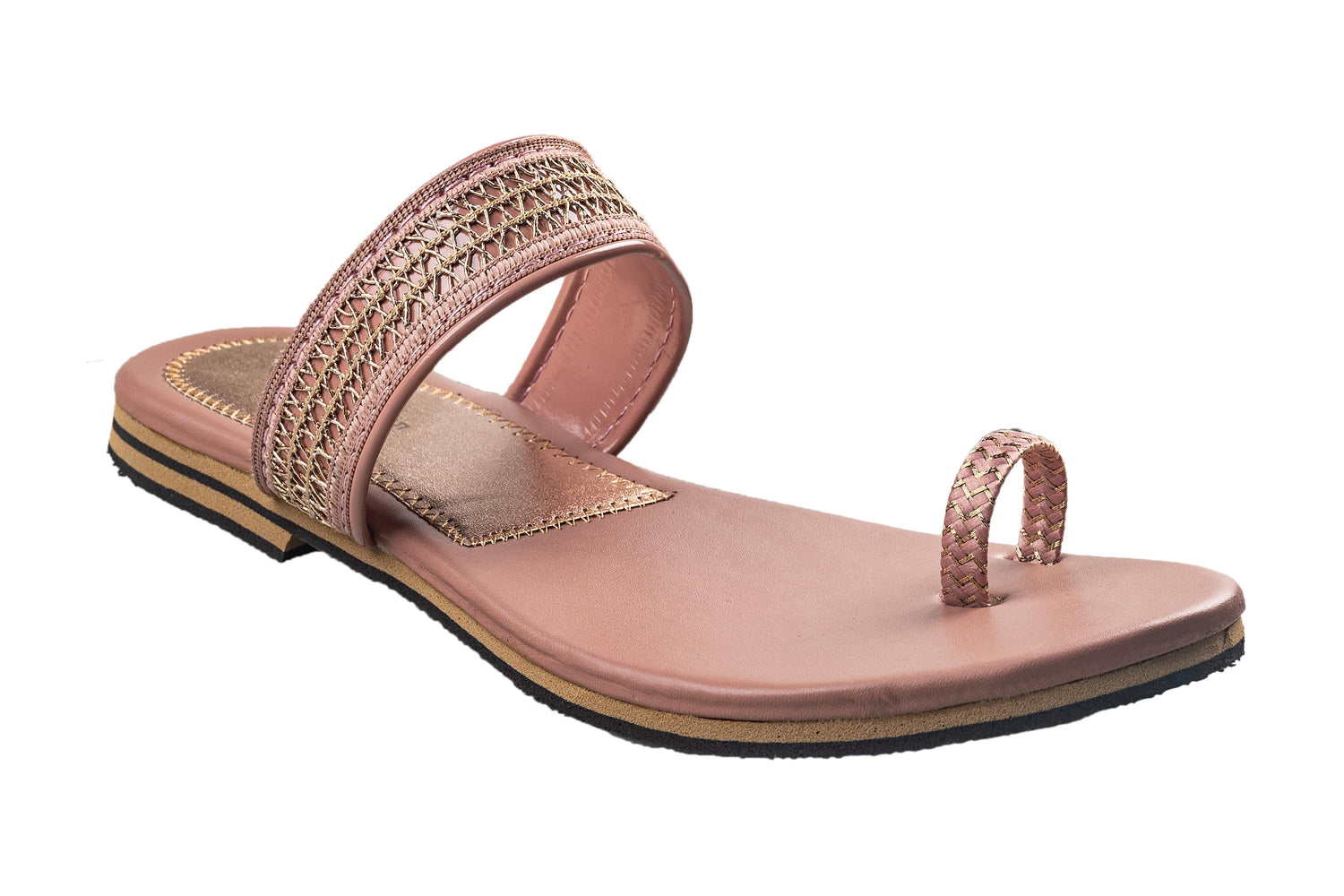 Titas Ladies Beige Chappal