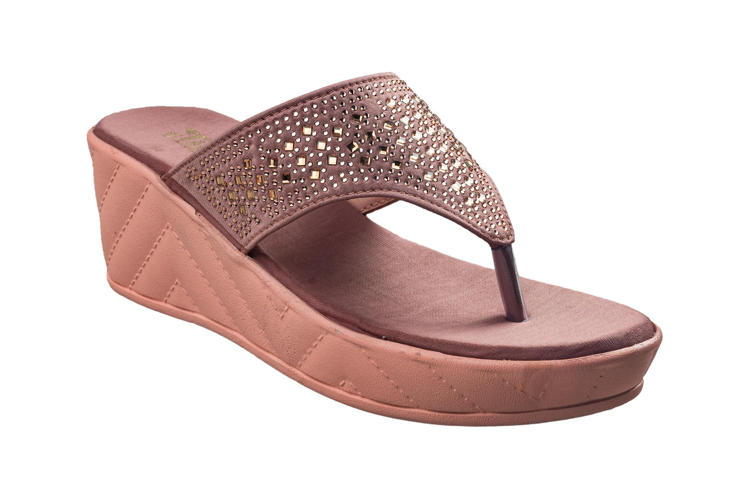 Titas Ladies Rose Gold Chappal