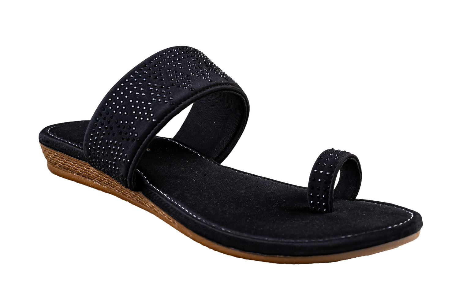 Titas Ladies Black Chappal