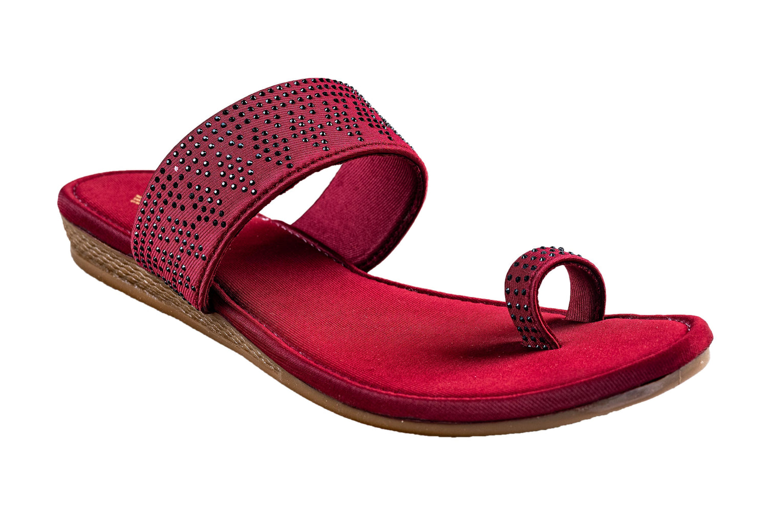 Titas Ladies Maroon Chappal