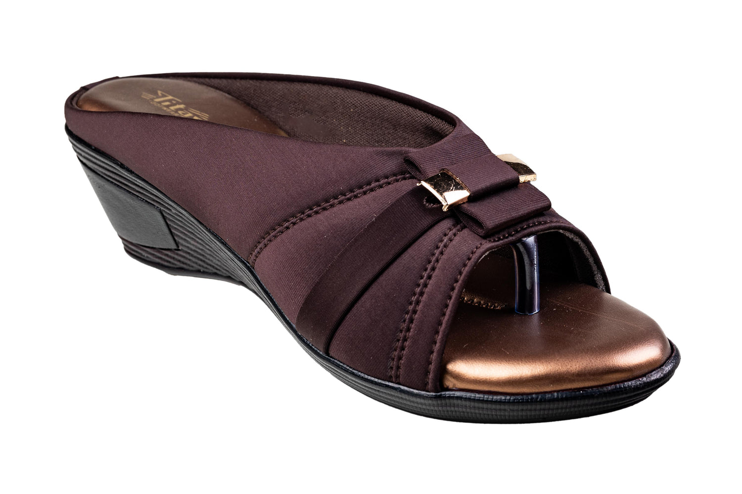 Titas Ladies Brown Chappal