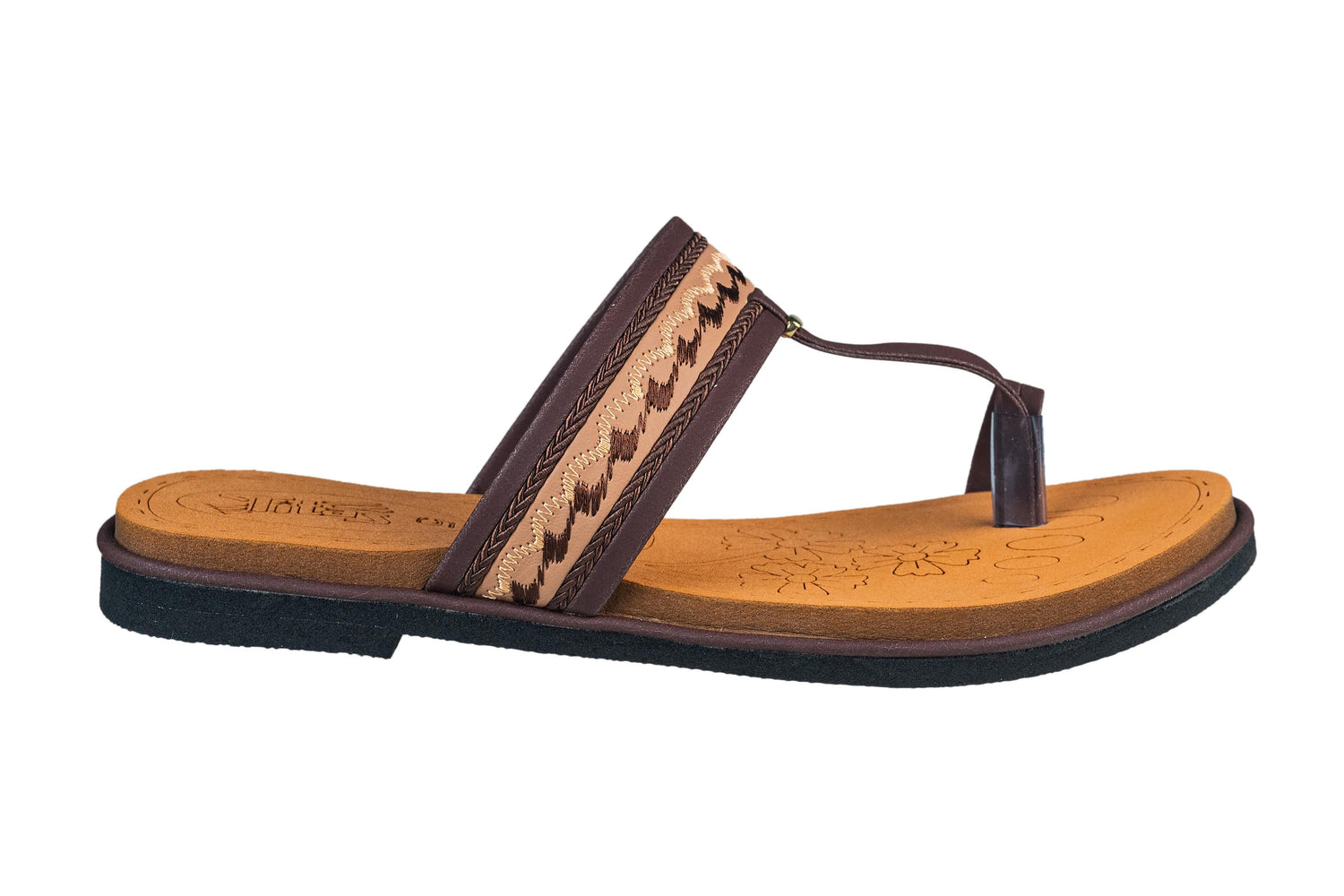 Titas Ladies Brown Chappal