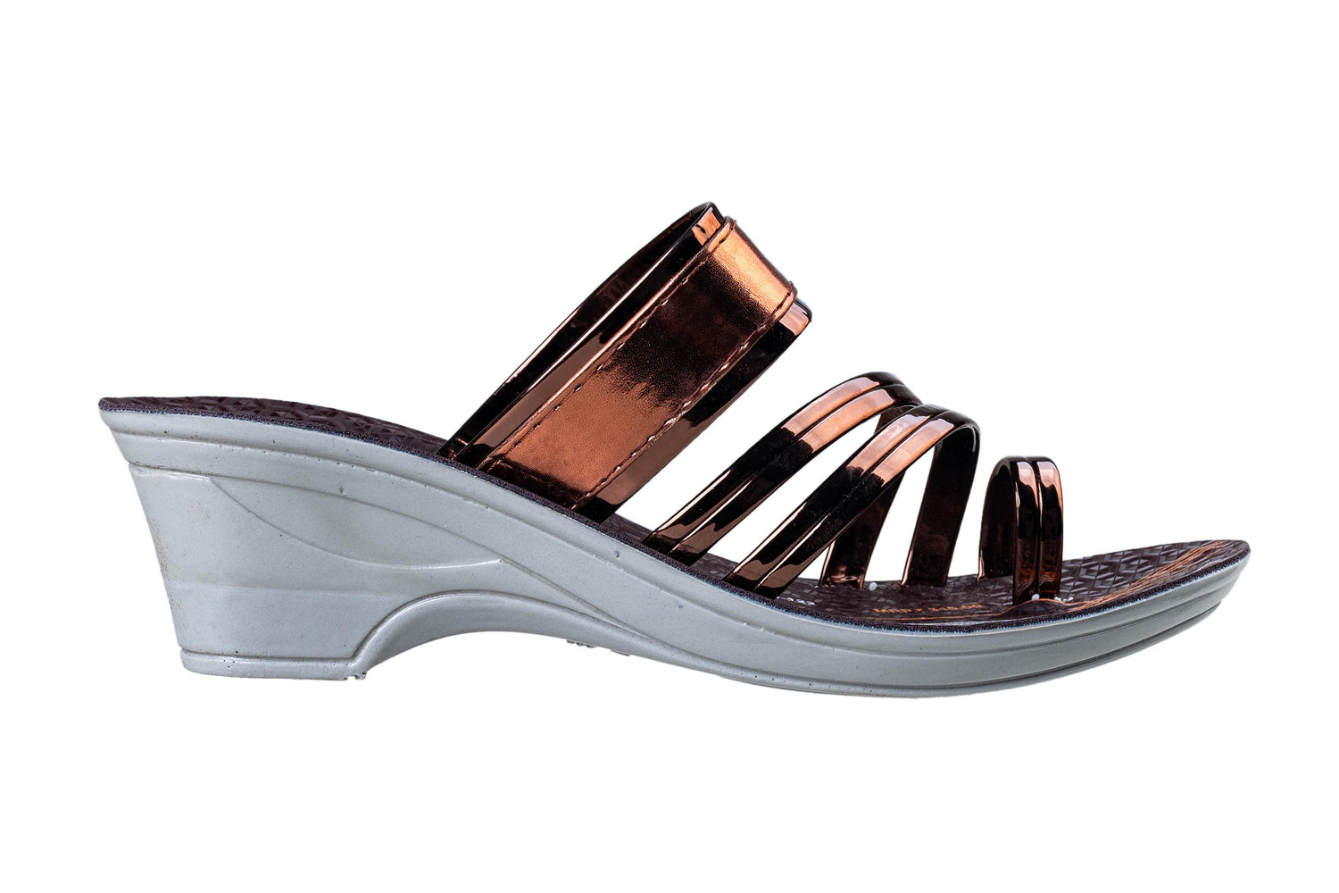 Titas Ladies Copper Chappal PU