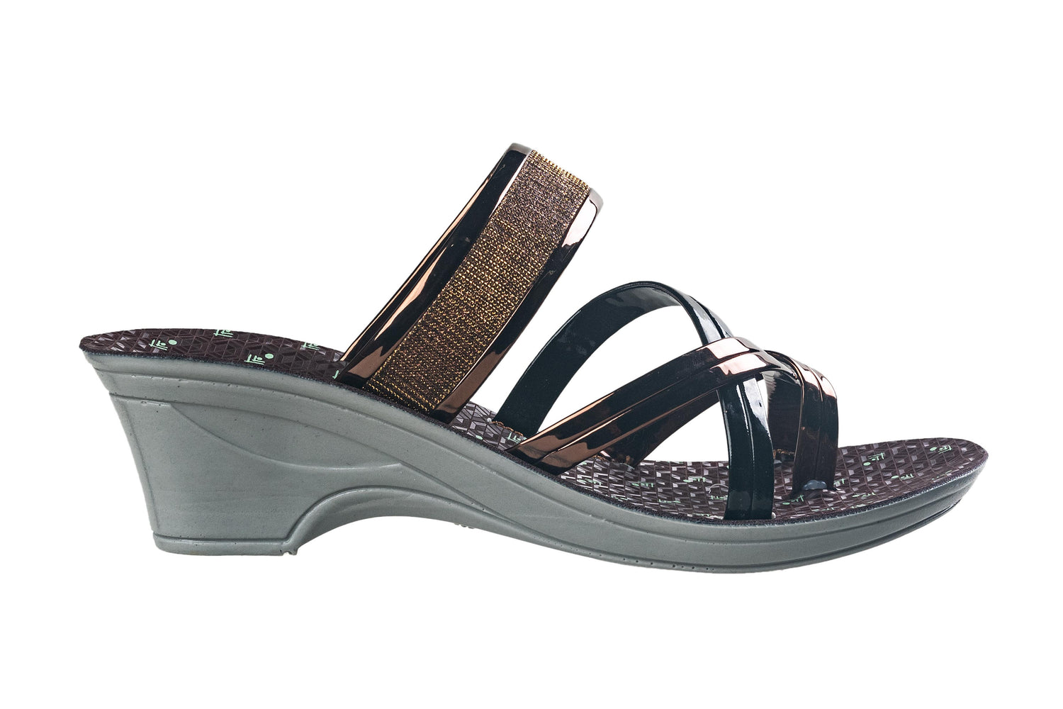 Titas Ladies Copper Chappal PU